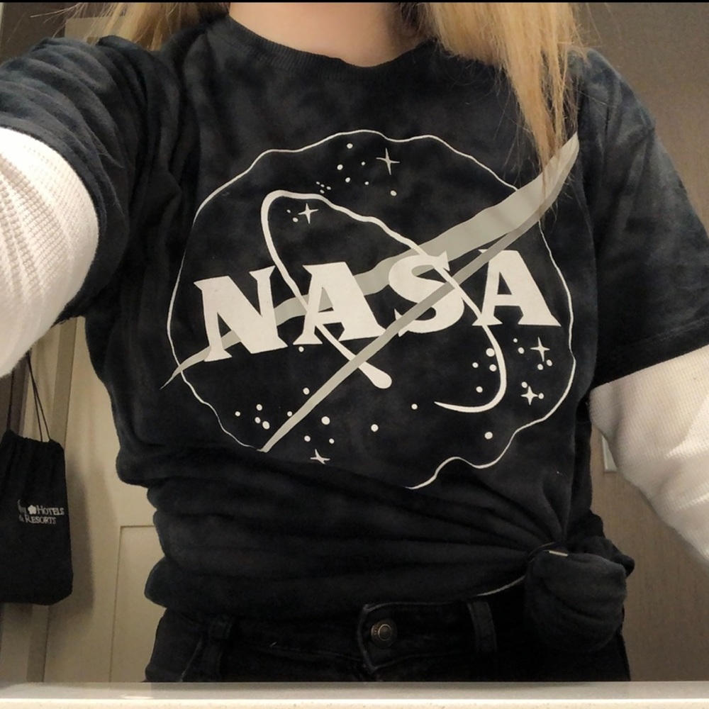Grey Tie Dye NASA T-Shirt